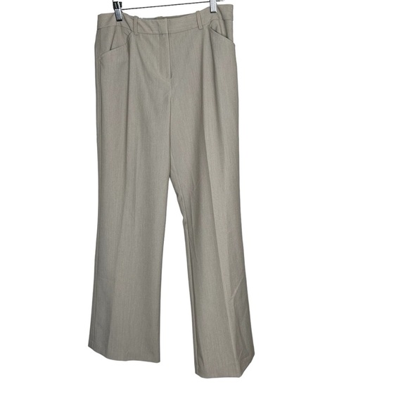 New Worthington Pants Womens 8 Beige Khaki Modern Fit Trouser Leg BNWT - Picture 1 of 4